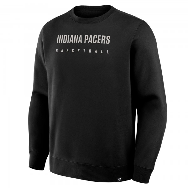Indiana Pacers Fanatics Black Crossover Collection Defensive Rotation Drill Premium Pullover Sweatshirt