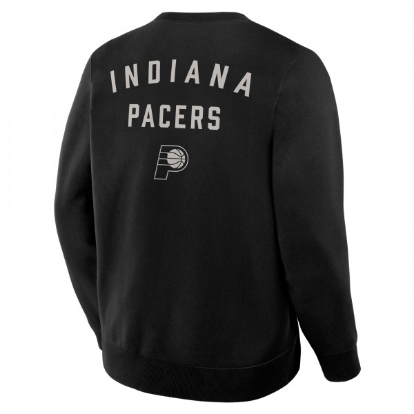Indiana Pacers Fanatics Black Crossover Collection Defensive Rotation Drill Premium Pullover Sweatshirt