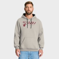 Miami Heat Fanatics Off White Crossover Collection Blocked Shot Premium Pullover Hoodie