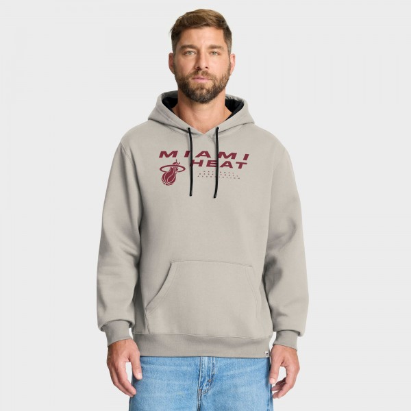 Miami Heat Fanatics Off White Crossover Collection Blocked Shot Premium Pullover Hoodie