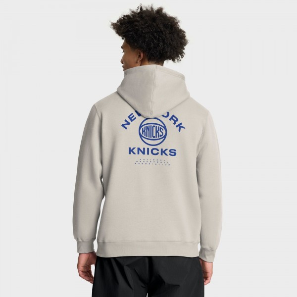 New York Knicks Fanatics Off White Crossover Collection Blocked Shot Premium Pullover Hoodie