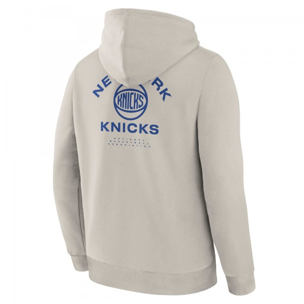 New York Knicks Fanatics Off White Crossover Collection Blocked Shot Premium Pullover Hoodie