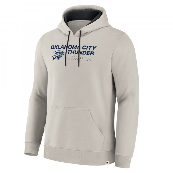 Толстовка Oklahoma City Thunder Fanatics Off White Crossover Collection Blocked Shot Premium
