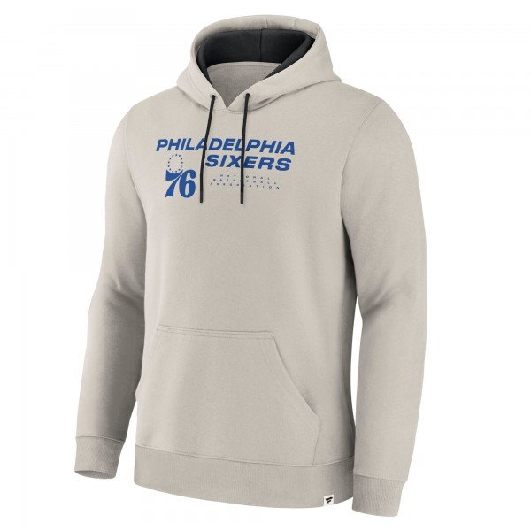 Philadelphia 76ers Fanatics Off White Crossover Collection Blocked Shot Premium Pullover Hoodie