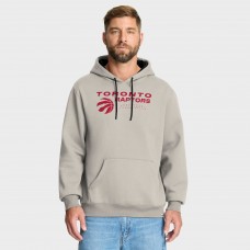 Toronto Raptors Fanatics Off White Crossover Collection Blocked Shot Premium Pullover Hoodie