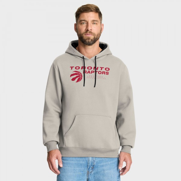 Toronto Raptors Fanatics Off White Crossover Collection Blocked Shot Premium Pullover Hoodie