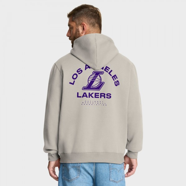 Толстовка Los Angeles Lakers Fanatics Off White Crossover Collection Blocked Shot Premium