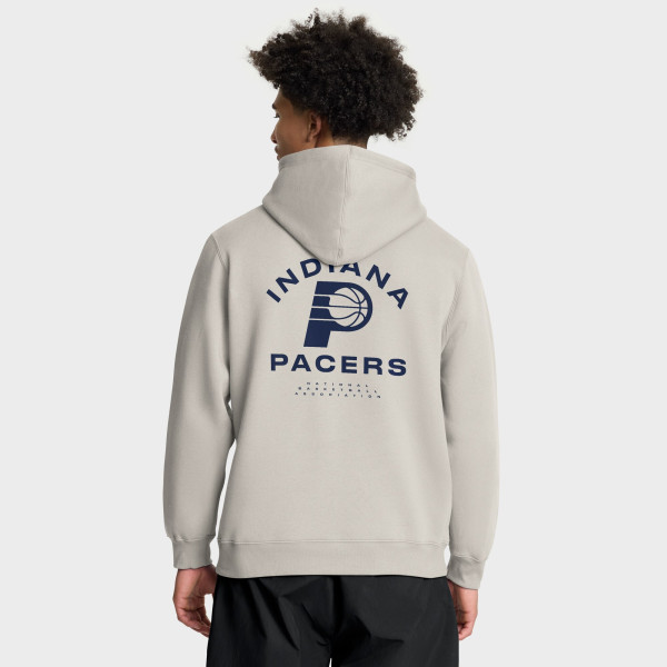 Indiana Pacers Fanatics Off White Crossover Collection Blocked Shot Premium Pullover Hoodie