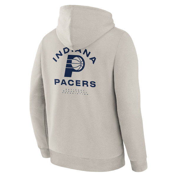 Indiana Pacers Fanatics Off White Crossover Collection Blocked Shot Premium Pullover Hoodie
