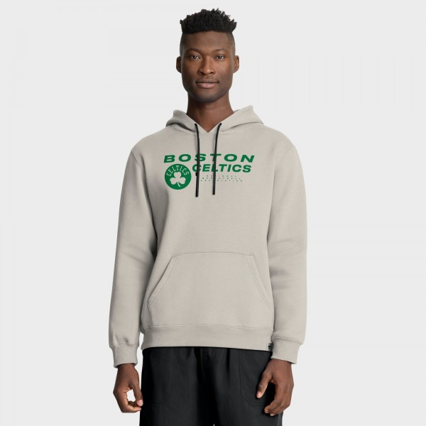 Boston Celtics Fanatics Off White Crossover Collection Blocked Shot Premium Pullover Hoodie
