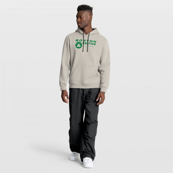 Boston Celtics Fanatics Off White Crossover Collection Blocked Shot Premium Pullover Hoodie