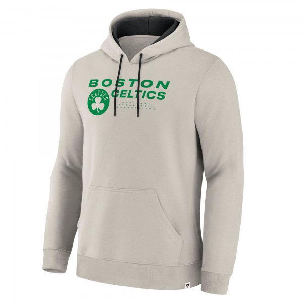 Boston Celtics Fanatics Off White Crossover Collection Blocked Shot Premium Pullover Hoodie