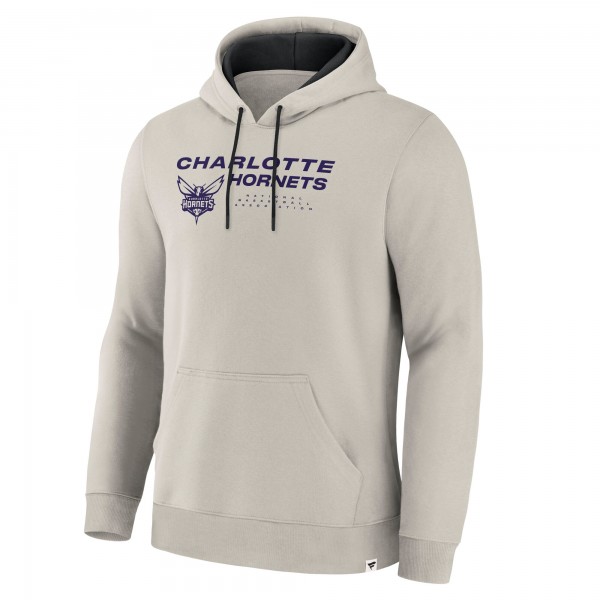 Charlotte Hornets Fanatics Off White Crossover Collection Blocked Shot Premium Pullover Hoodie