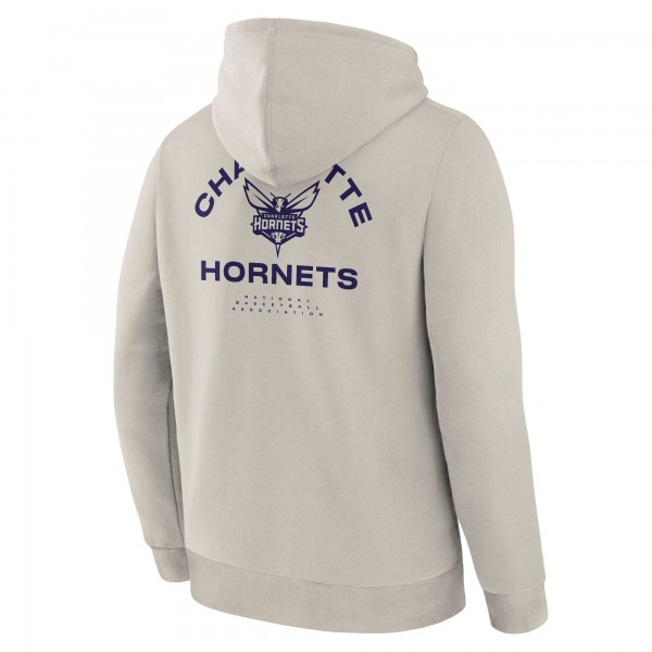 Charlotte Hornets Fanatics Off White Crossover Collection Blocked Shot Premium Pullover Hoodie