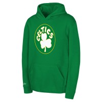 Preschool Boston Celtics Mitchell & Ness Kelly Green Retro Logo Pullover Hoodie