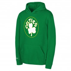 Preschool Boston Celtics Mitchell & Ness Kelly Green Retro Logo Pullover Hoodie