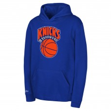 Preschool New York Knicks Mitchell & Ness Blue Retro Logo Pullover Hoodie