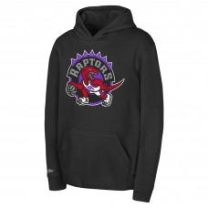Toddler Toronto Raptors Mitchell & Ness Black Retro Logo Pullover Hoodie