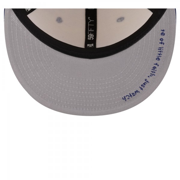 Бейсболка Los Angeles Dodgers New Era Cream/Royal Micah Dreams x MLB Blank Canvas 59FIFTY