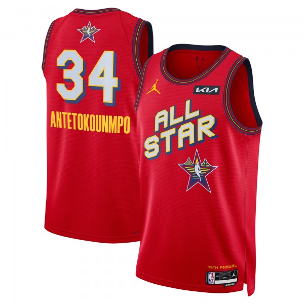 Джерси Unisex Giannis Antetokounmpo Jordan Brand Red 2025 NBA All-Star Game Swingman Player