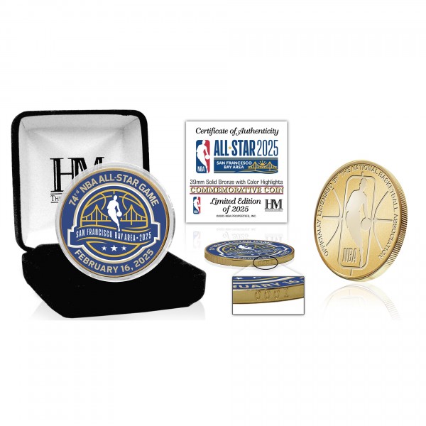 Highland Mint 2025 NBA All-Star Game 39mm Bronze Coin