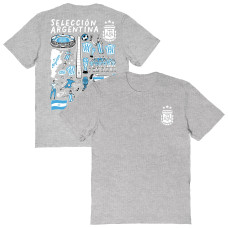 Женская Футболка Argentina National Team Vive La Fete Impressions Artwork - Heather Gray