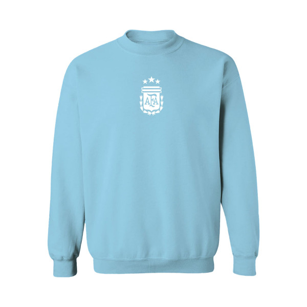 Женская Свитшот Argentina National Team Vive La Fete Color Badge Pullover - Light Blue