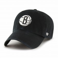 Бейсболка Brooklyn Nets 47 Black Core Logo Clean Up
