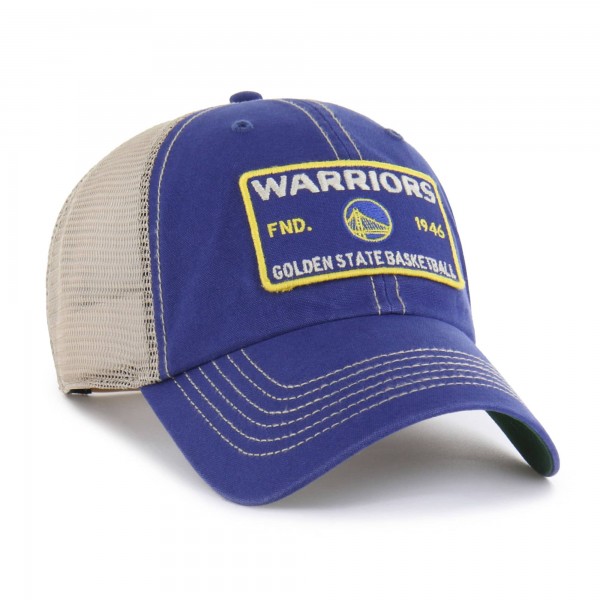 Бейсболка Golden State Warriors 47 Royal/Tan Wabash Patch Clean Up