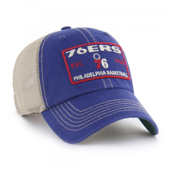 Бейсболка Philadelphia 76ers 47 Royal/Tan Wabash Patch Clean Up