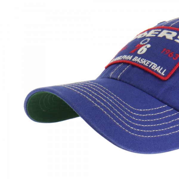 Бейсболка Philadelphia 76ers 47 Royal/Tan Wabash Patch Clean Up