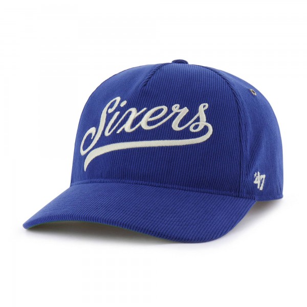 Бейсболка Philadelphia 76ers 47 Royal Golden Age Relaxed Corduroy Hitch