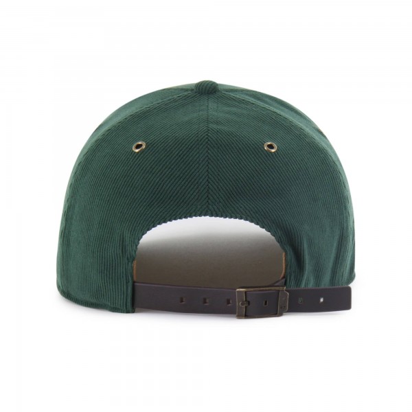 Бейсболка Milwaukee Bucks 47 Hunter Green Golden Age Relaxed Corduroy Hitch