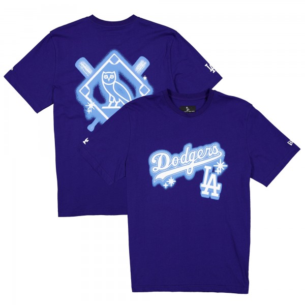 Los Angeles Dodgers OVO x New Era Royal Graffiti T-Shirt