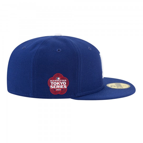 Бейсболка Los Angeles Dodgers New Era Royal 2025 MLB World Tour: Tokyo Series Side Patch 59FIFTY