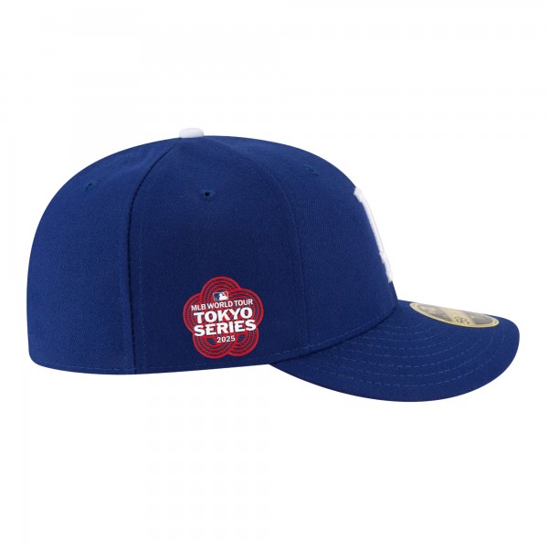 Бейсболка Los Angeles Dodgers New Era Royal 2025 MLB World Tour: Tokyo Series Side Patch Low Profile 59FIFTY