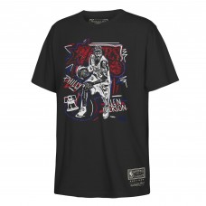 Подростковая Philadelphia 76ers Allen Iverson Mitchell & Ness Black Chalked Up T-Shirt