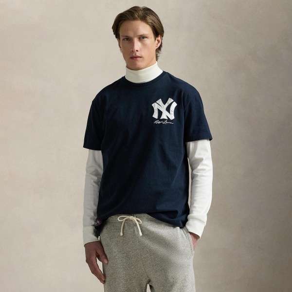 Yankees Polo Ralph Lauren Navy Jersey T-Shirt