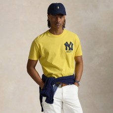 Yankees Polo Ralph Lauren Yellow Jersey T-Shirt