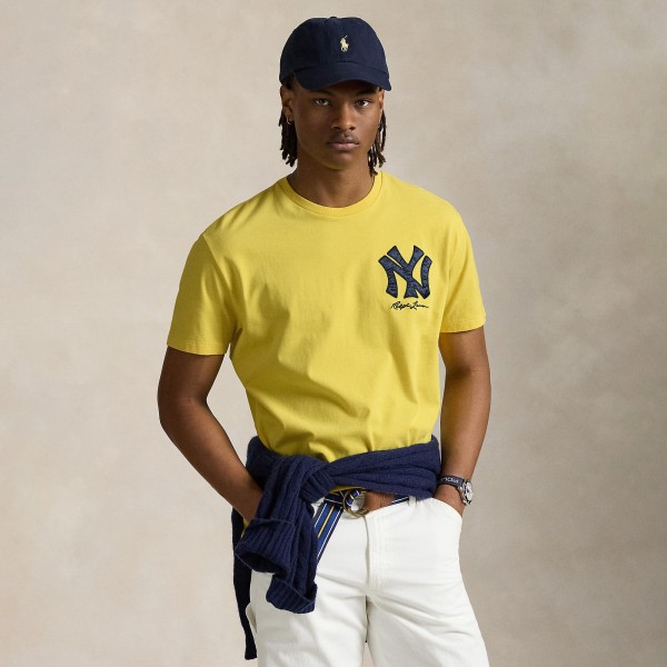 Yankees Polo Ralph Lauren Yellow Jersey T-Shirt