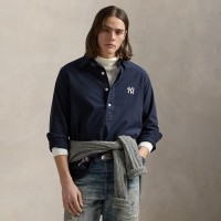 Поло Рубашка Yankees Ralph Lauren Navy Oxford