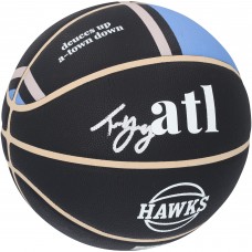 Trae Young Atlanta Hawks Autographed Fanatics Authentic Wilson 2023-24 City Edition Collector Basketball