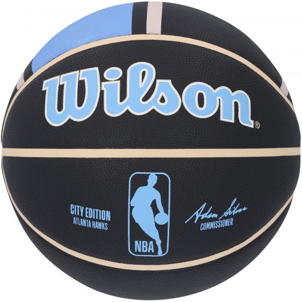 Trae Young Atlanta Hawks Autographed Fanatics Authentic Wilson 2023-24 City Edition Collector Basketball
