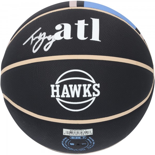 Trae Young Atlanta Hawks Autographed Fanatics Authentic Wilson 2023-24 City Edition Collector Basketball