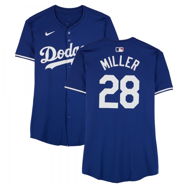 Bobby Miller Los Angeles Dodgers Fanatics Authentic Player-Issued #28 Royal Jersey from the 2024 MLB Season