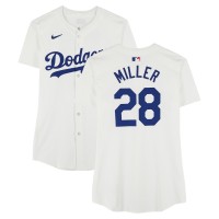 Bobby Miller Los Angeles Dodgers Fanatics Authentic Player-Issued #28 White Jersey from the 2024 MLB Season