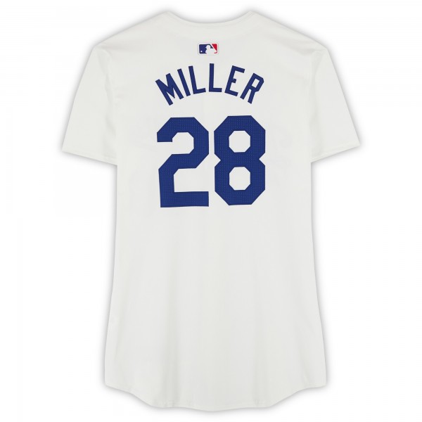 Bobby Miller Los Angeles Dodgers Fanatics Authentic Player-Issued #28 White Jersey from the 2024 MLB Season