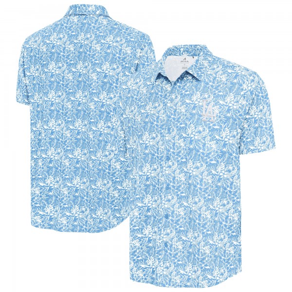 Los Angeles Dodgers Antigua Powder Blue Resort Button-Up Shirt