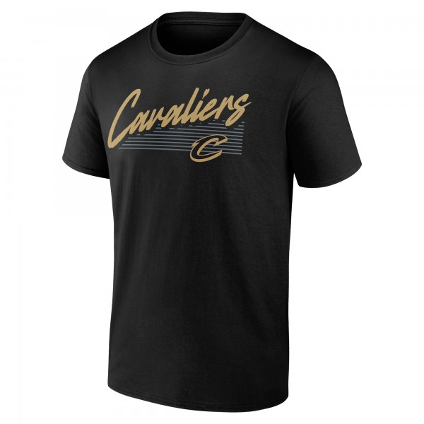 Cleveland Cavaliers Black Color Block Slant T-Shirt