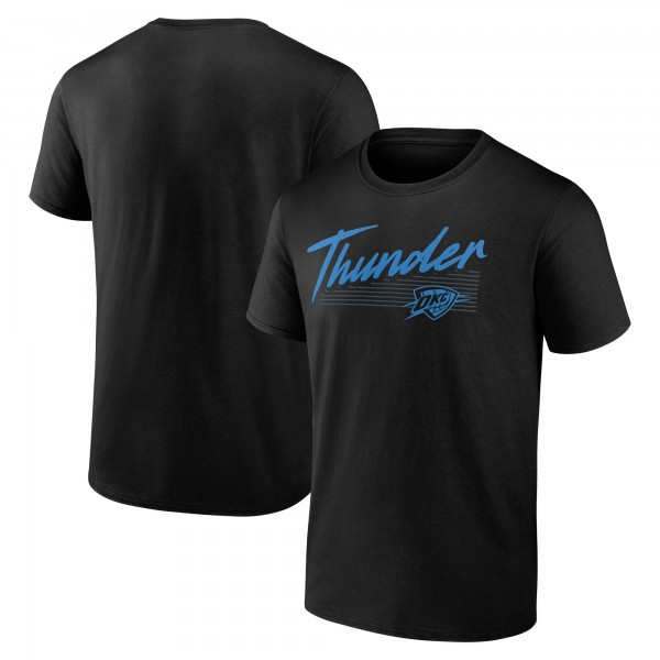 Футболка Oklahoma City Thunder Black Color Block Slant